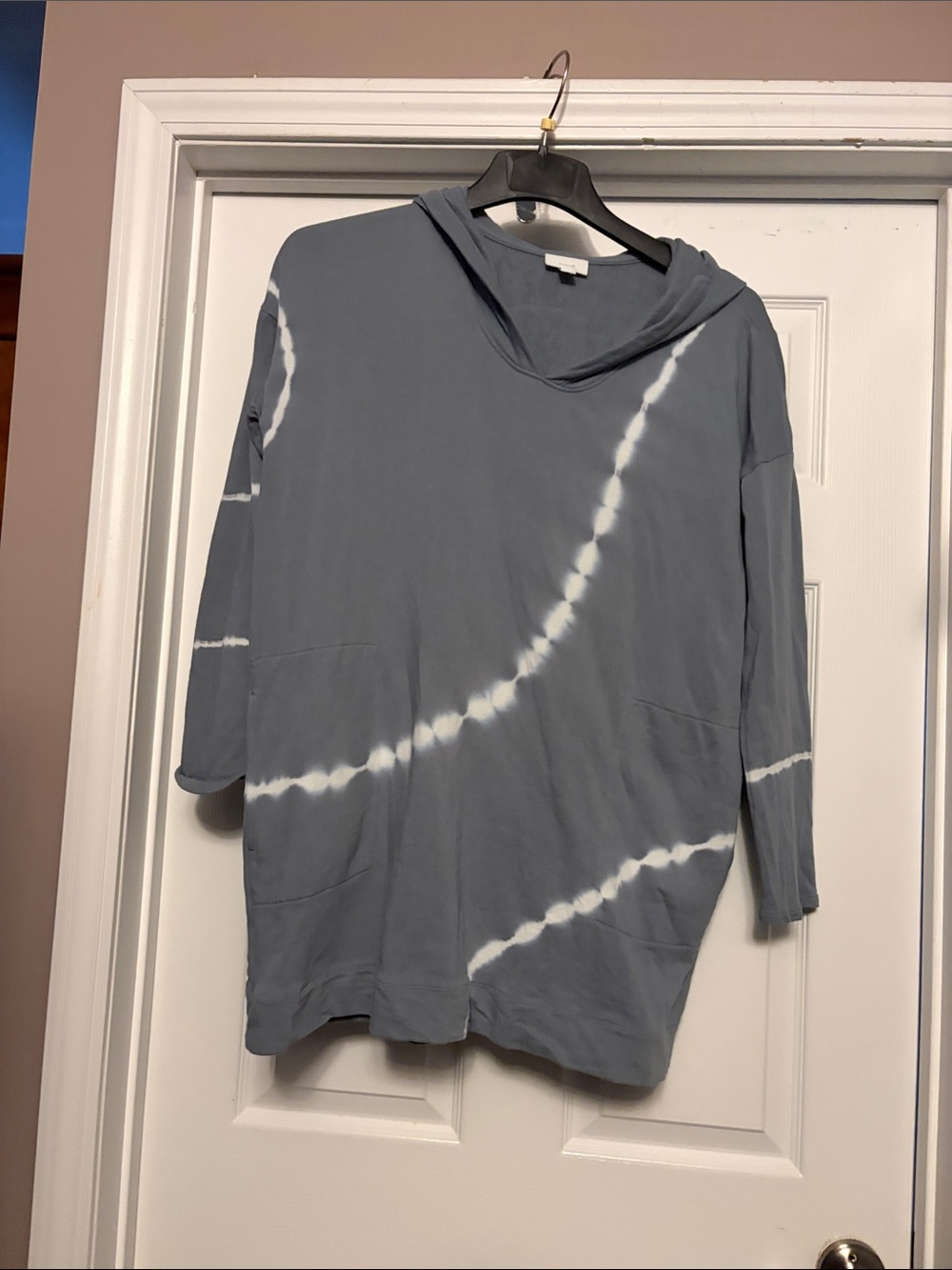 Pure Jill by J JillHooded Tie-Dye Women’s Top in Blue